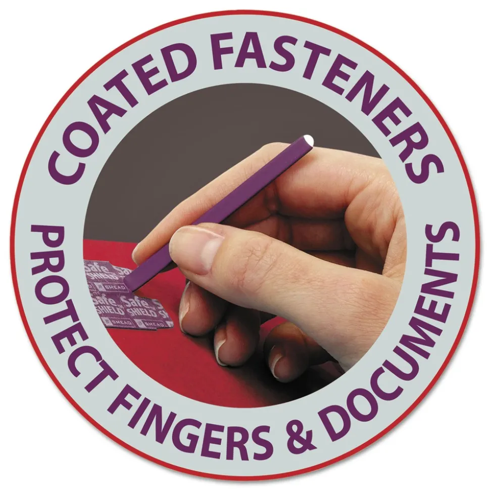 Smead 6 SafeSHIELD Fasteners 2 Dividers Letter Size 6-Section Pressboard Top Tab Pocket Classification Folders - Bright Red (10/Box)