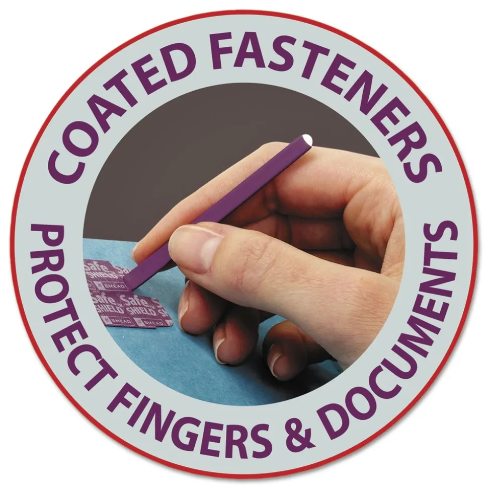 Smead 6 SafeSHIELD Fasteners 2 Dividers Letter Size 6-Section Pressboard Top Tab Pocket Classification Folders - Blue (10/Box)