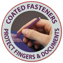 Smead 6 SafeSHIELD Fasteners 2 Dividers Letter Size 6-Section Pressboard Top Tab Pocket Classification Folders - Dark Blue (10/Box)