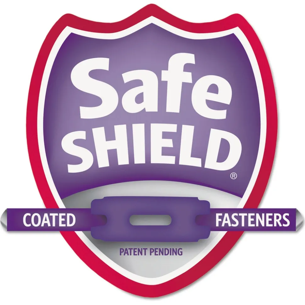 Smead 8 SafeSHIELD Fasteners 3 in. Expansion 3 Dividers Letter Size Pressboard Top Tab Classification Folders - Blue (10/Box)