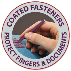 Smead 8 SafeSHIELD Fasteners 3 in. Expansion 3 Dividers Letter Size Pressboard Top Tab Classification Folders - Blue (10/Box)