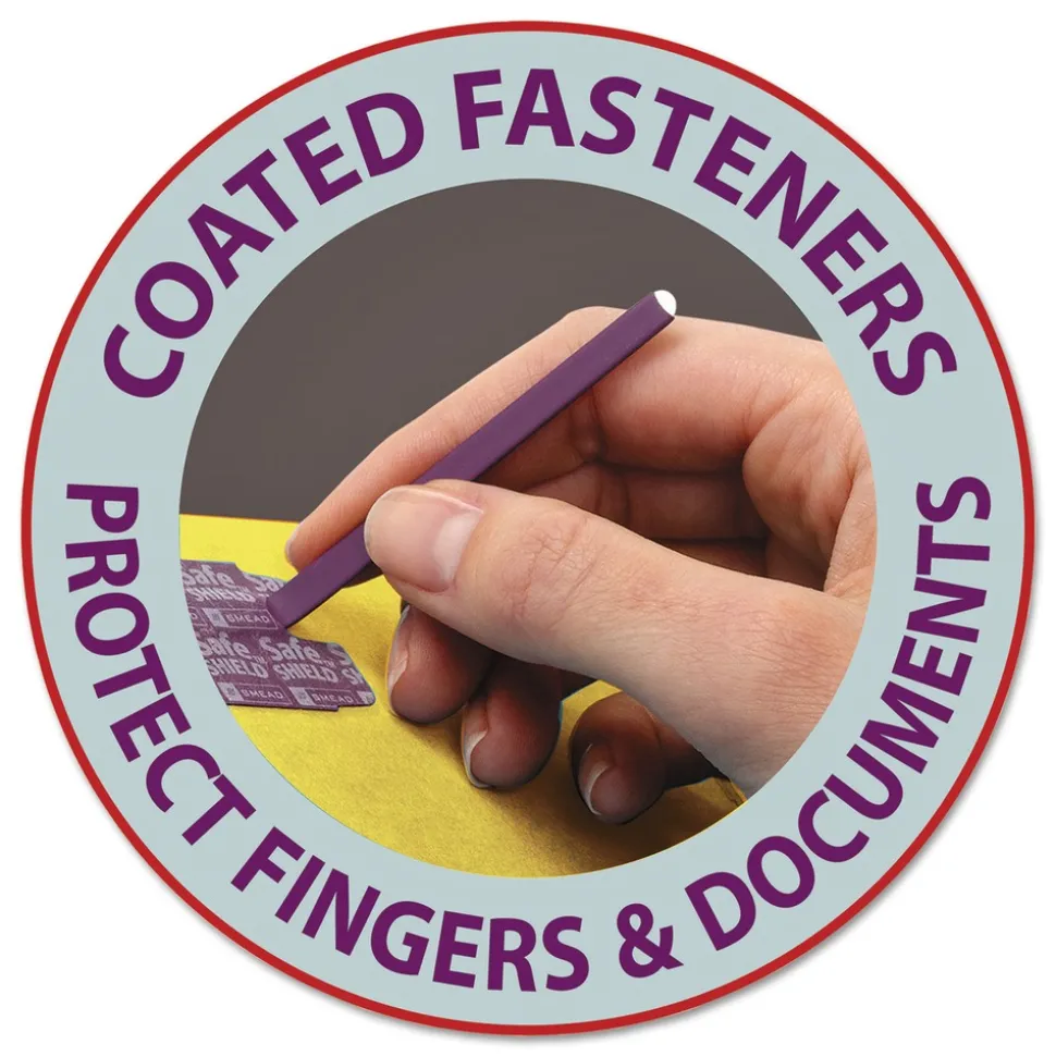 Smead 8 SafeSHIELD Fasteners 3 Dividers Letter Size 8-Section Pressboard Top Tab Classification Folders - Yellow (10/Box)