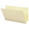 Smead 27275 Straight Tabs Legal Size 1.5 in. Expansion Heavyweight End Tab Expansion Folders - Manila (50/Box)