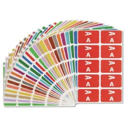 Smead 1 x 1.63 AlphaZ Color-Coded A-Z Labels Starter Set - Assorted (2200/Box)