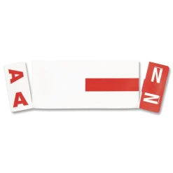 Smead 1.16 x 3.13 AlphaZ Color-Coded A-Z Labels Starter Set - Assorted (1/Box)