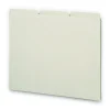 Smead 1/3-Cut Tab 8.5 in. x 11 in. Recycled Blank Top Tab File Guides - Green (100/Box)