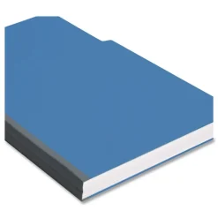 Smead 1/3-Cut Tabs Assorted Legal Size 1 in. Expansion Recycled Heavy Pressboard Folders - Dark Blue (25/Box)