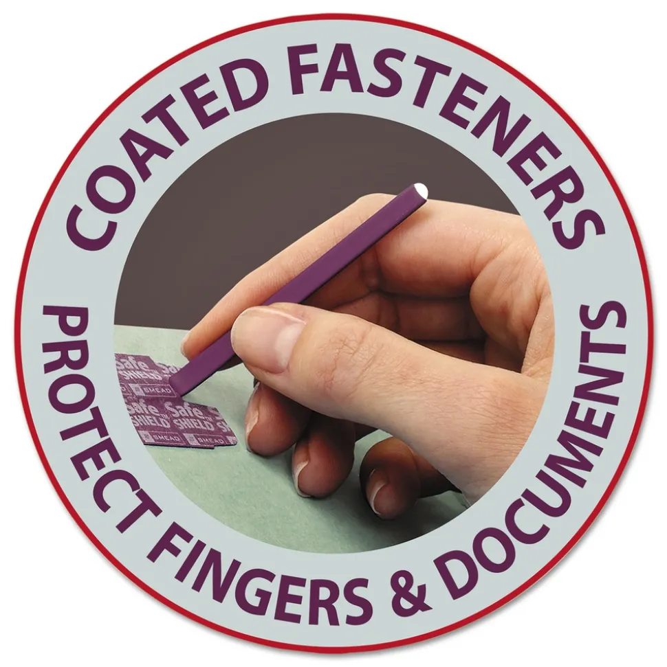 Smead 1/3-Cut Tabs 3-in Expansion 2 SafeSHIELD Fasteners Letter Size Recycled Pressboard Fastener Folders - Gray-Green (25/Box)