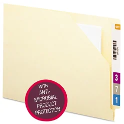 Smead End Tab File Jacket with Antimicrobial Product Protection - Manila/Letter Size (100/Box)