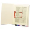Smead Heavyweight Reinforced End Tab U-Clip Fastener Folders - Letter, Manila (50/Box)