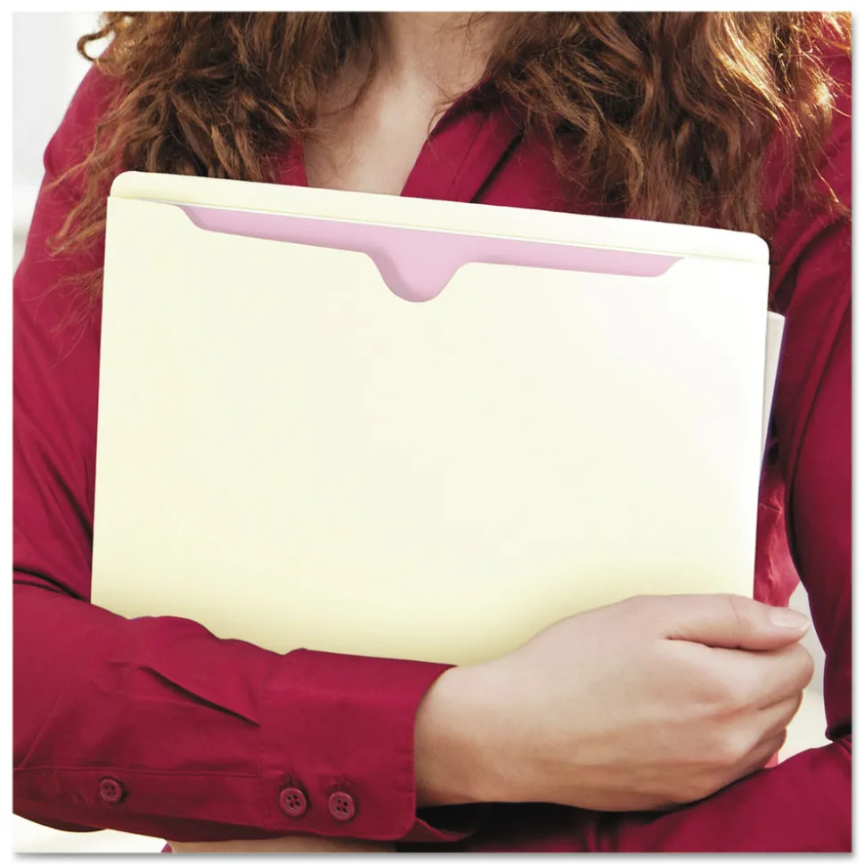 Smead 2-Ply Straight Tab Legal Size File Jackets - Manila (100/Box)