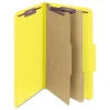 Smead Pressboard Six-Section Top Tab Classification Folders - Legal, Yellow (10/Box)