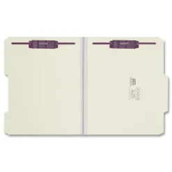 Smead Recycled Pressboard Folders with 2/5-Cut Tab - Letter, Gray-Green (25/Box)