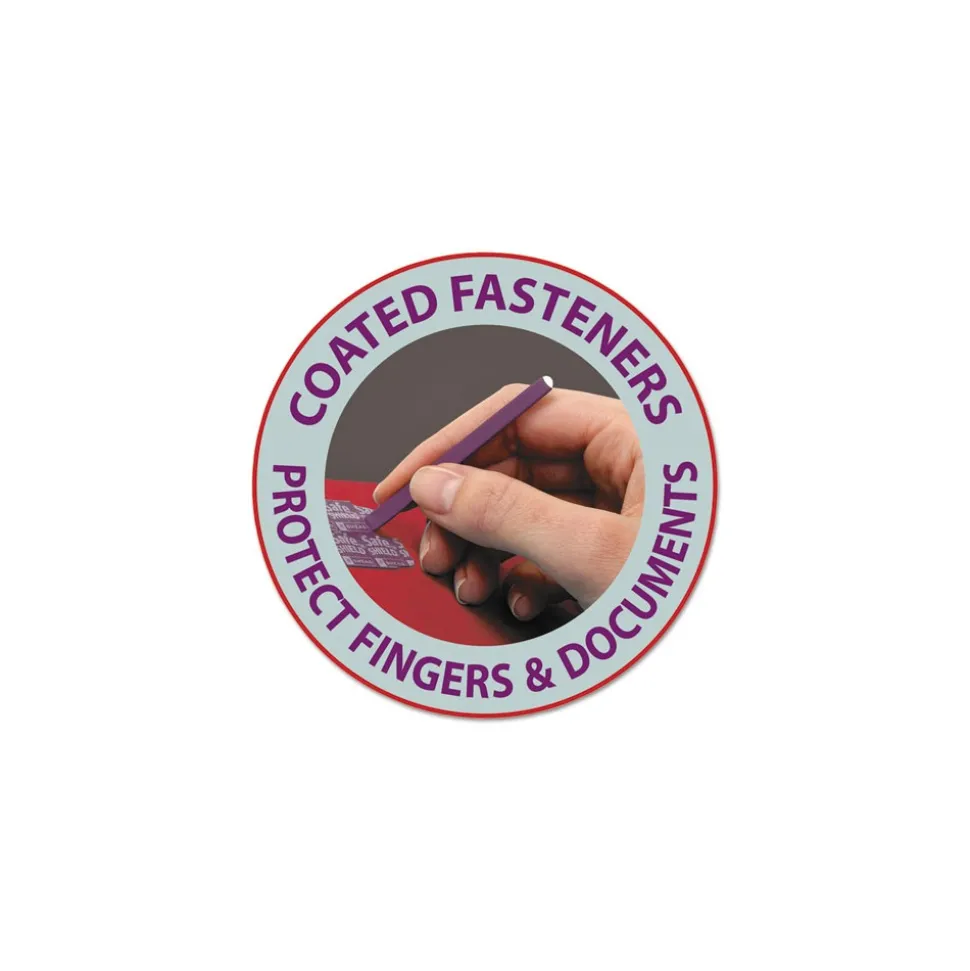 Smead Six SafeSHIELD Fasteners 2 Dividers Legal Size Six-Section Pressboard Top Tab Classification Folders - Bright Red (10/Box)