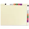 Smead Straight Tabs Letter Size 0.75 in. Expansion Heavyweight End Tab Conversion File Folders - Manila (100/Box)
