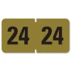 Smead Yearly End Tab 2024 File Folder Labels - Gold (1-Roll)