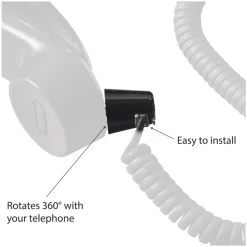Softalk Twisstop Rotating Phone Cord Detangler - Black