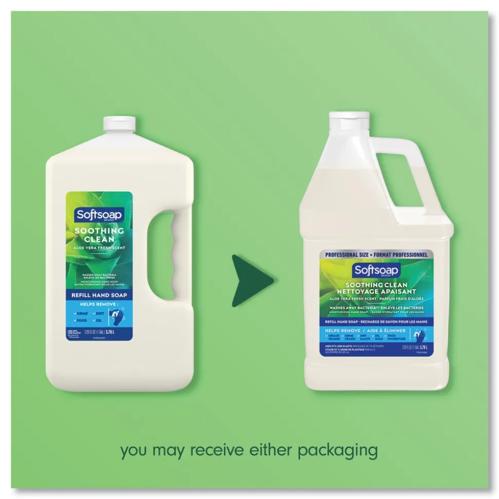 Softsoap 1 gal. Bottle Liquid Hand Soap Refill with Aloe - Aloe Vera Fresh Scent (4/Carton)