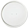 SOLO 3.9 in. Diameter x 0.9 in. h Vented Paper Lids for Food Containers, For 16 oz Containers - White (25/Bag, 20 Bags/Carton)