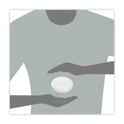 SOLO 3.9 in. Diameter x 0.9 in. h Vented Paper Lids for Food Containers, For 16 oz Containers - White (25/Bag, 20 Bags/Carton)