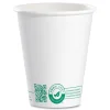 SOLO 8 oz Compostable Paper Hot Cups - White/Green (20/Carton)