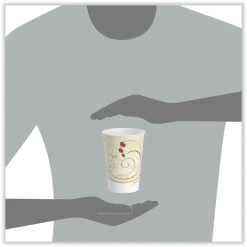 SOLO 16 oz. Double Sided Poly Paper Cold Cups - Symphony Design (1000/Carton)