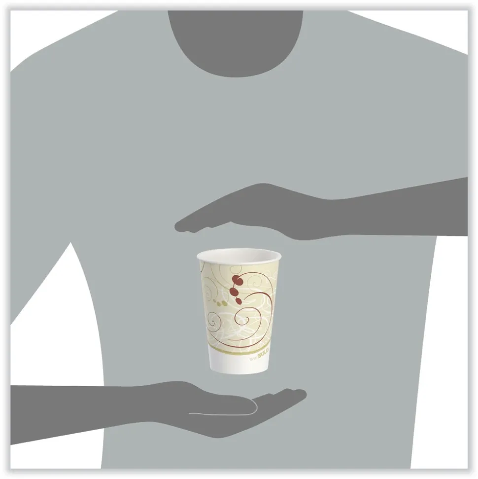 SOLO 16 oz. Double Sided Poly Paper Cold Cups - Symphony Design (1000/Carton)