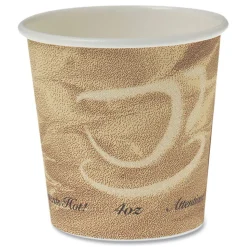 SOLO 4 oz. Mistique Design Single Sided Poly Paper Hot Cups (1000/Carton)