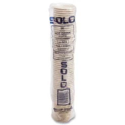 SOLO 4 oz. Mistique Design Single Sided Poly Paper Hot Cups (1000/Carton)