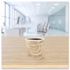 SOLO 4 oz. Mistique Design Single Sided Poly Paper Hot Cups (1000/Carton)