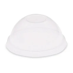 SOLO 2.5 oz to 9 oz Plastic Dome-Top Cold Cup Lids - Clear (2500/Carton)