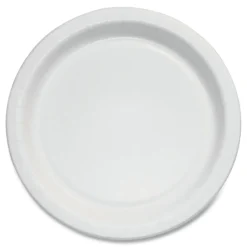 SOLO Bare Eco-Forward 6 in. Diameter ProPlanet Seal Clay-Coated Paper Plate - White/Brown/Green (1000/Carton)