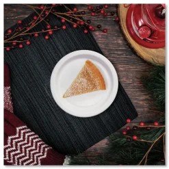 SOLO Bare Eco-Forward 6 in. Diameter ProPlanet Seal Clay-Coated Paper Plate - White/Brown/Green (1000/Carton)