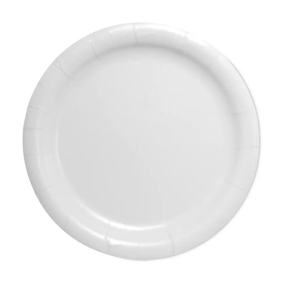 SOLO Bare Eco-Forward 9 in. dia ProPlanet Seal Clay-Coated Paper Dinnerware Plate - White (500/Carton)
