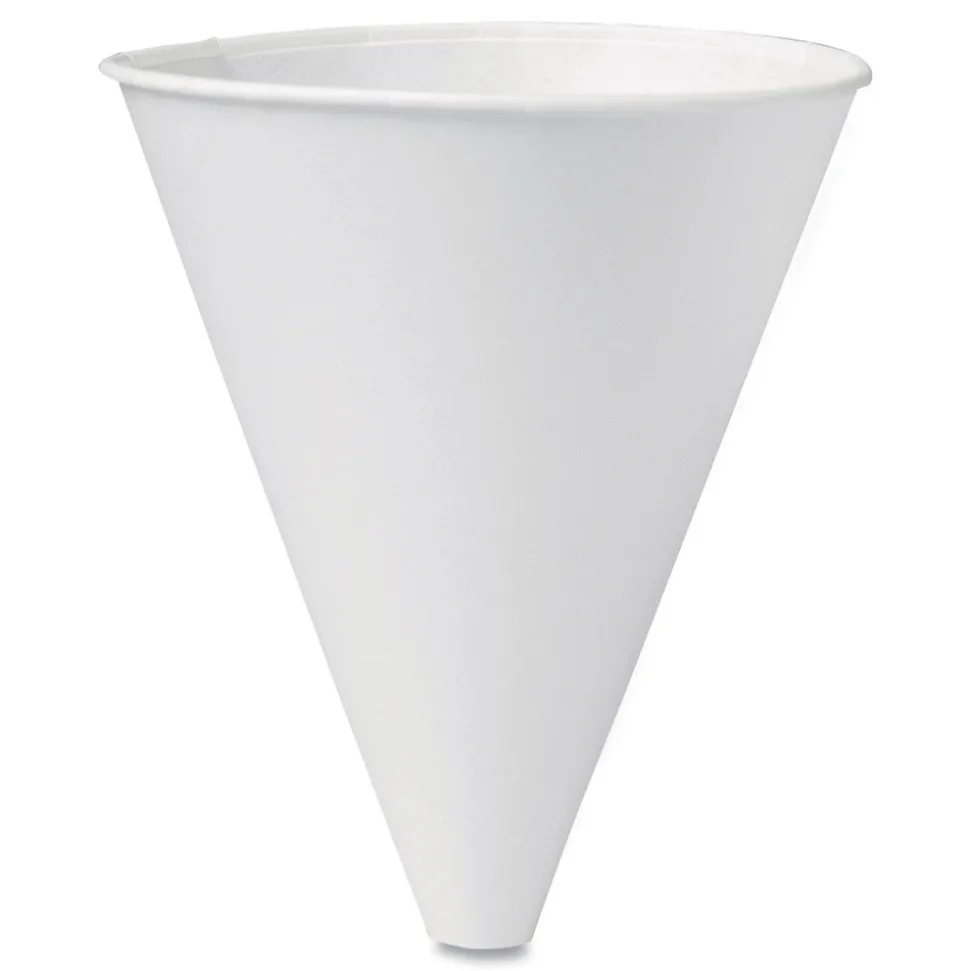 SOLO Bare Eco-Forward 10 oz. ProPlanet Seal Treated Paper Funnel Cups - White (1000/Carton)