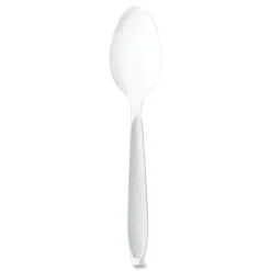 SOLO Impress Heavyweight Full-Length Polystyrene Teaspoon - White (100/Box, 10 Boxes/Carton)