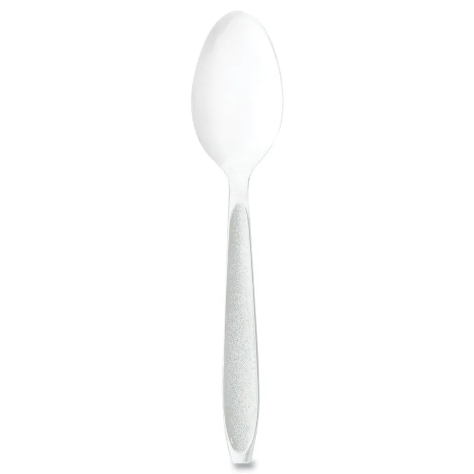 SOLO Impress Heavyweight Full-Length Polystyrene Teaspoon - White (100/Box, 10 Boxes/Carton)