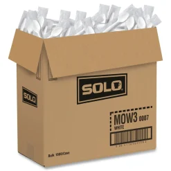 SOLO Individually Wrapped Regal Mediumweight Plastic Cutlery Spoon - White (1000/Carton)