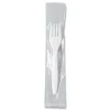 SOLO Individually Wrapped Regal Mediumweight Plastic Cutlery Fork - White (1000/Carton)