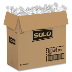 SOLO Individually Wrapped Regal Mediumweight Plastic Cutlery Spork - White (1000/Carton)