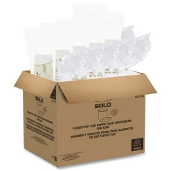 SOLO KHB32A-J8000 32 oz Flexstyle Double Poly Paper Food Combo Packs - Symphony (500/Carton)