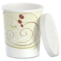 SOLO KHB32A-J8000 32 oz Flexstyle Double Poly Paper Food Combo Packs - Symphony (500/Carton)