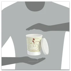 SOLO KHB32A-J8000 32 oz Flexstyle Double Poly Paper Food Combo Packs - Symphony (500/Carton)