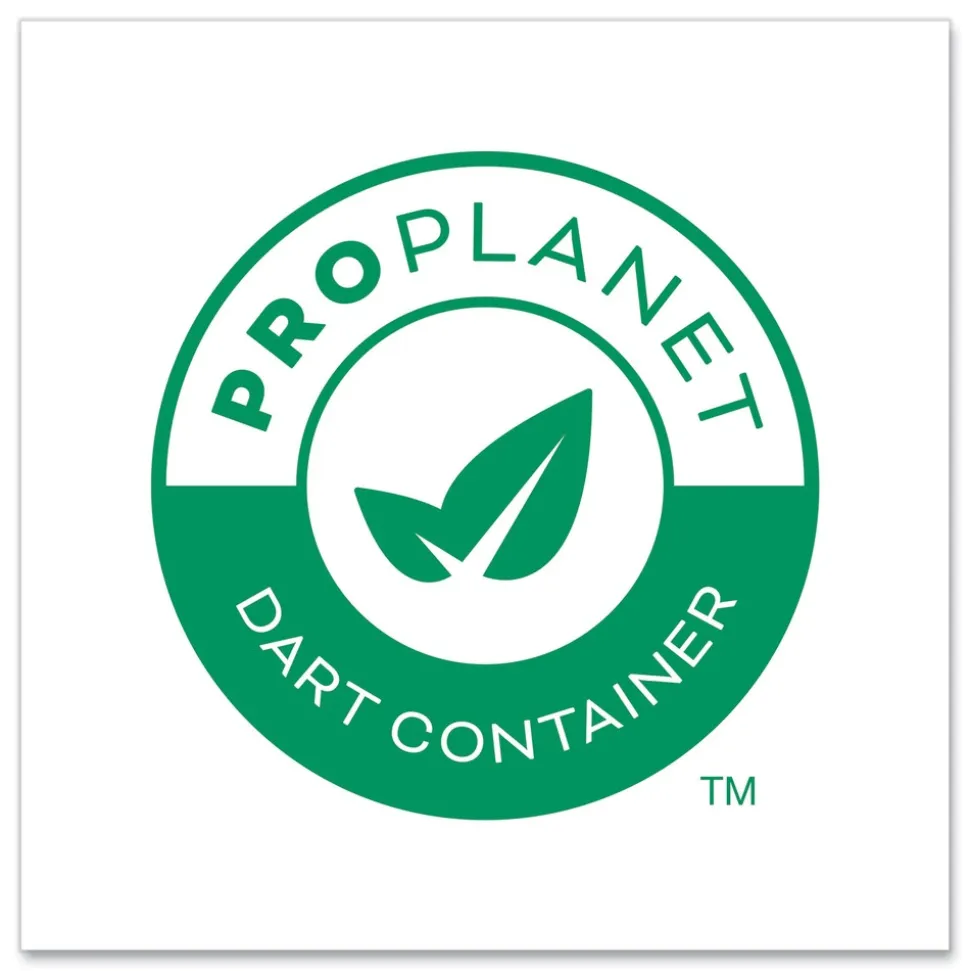 SOLO LG8R-0090 Bare Eco-Forward ProPlanet Seal RPET Plastic Deli Container Recessed Lids Fits 8 oz. Volume Capacity - Clear (50/Pack, 10 Packs/Carton)