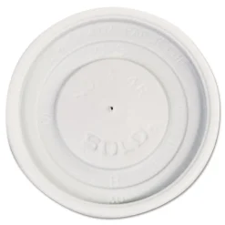 SOLO Polystyrene Vented Hot Cup Lids Fits 4 oz Cups - White (100/Pack, 10 Packs/Carton)