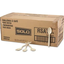 SOLO Reliance 5.6 in. Medium Heavy Weight Cutlery Teaspoon - Champagne (1000/Carton)