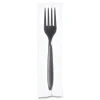 SOLO Reliance Mediumweight Cutlery, Fork - Black (1,000/Carton)