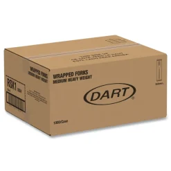 SOLO Reliance Mediumweight Cutlery, Fork - Black (1,000/Carton)