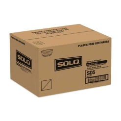SOLO SDL58-0090 5 oz-8 oz SoloServe Dome Cup Plastic Lids - Clear (1000/Carton)