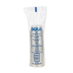 SOLO SDL58-0090 5 oz-8 oz SoloServe Dome Cup Plastic Lids - Clear (1000/Carton)